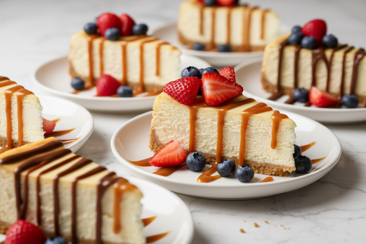 cheese cake slices