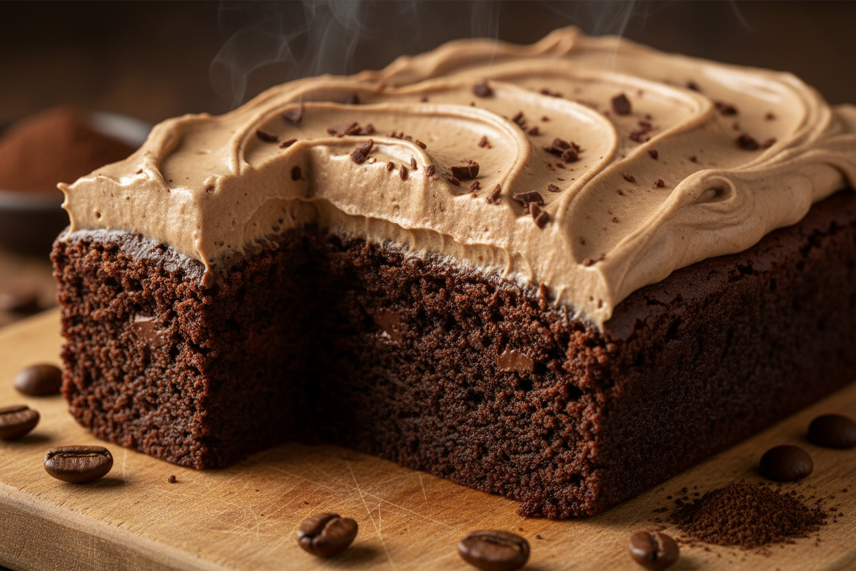 Mocha Mama

A bold coffee-infused brownie with deep cocoa flavor. with mocha cream on top