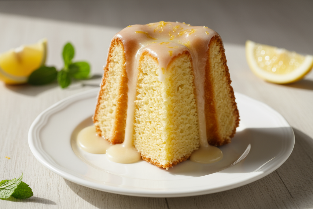 Single slice by it self on a serving plate